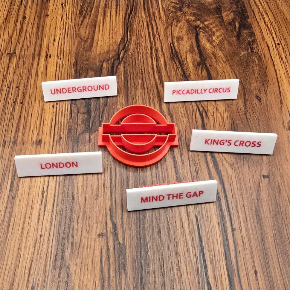 Udstikker med præg - London Underground