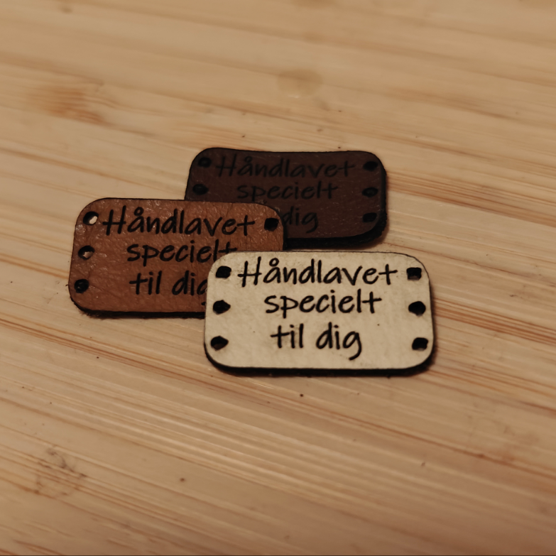 Leather patch 'Handmade especially for you' (Small)
