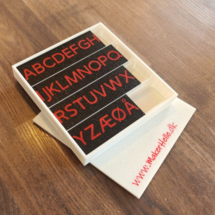 Alfabetstempler SnorLige - Blok bogstaver