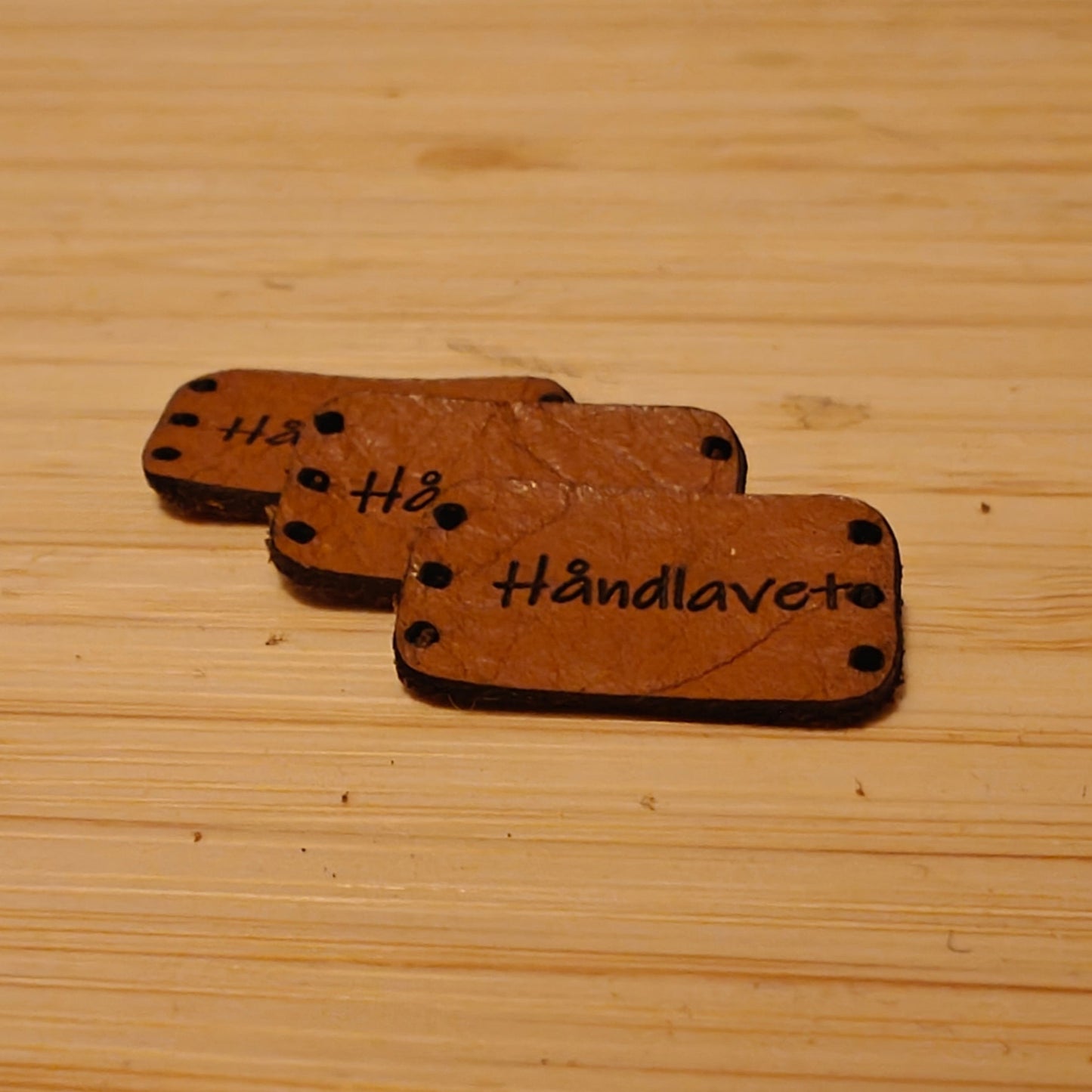 Leather patch 'Handmade' (Small)