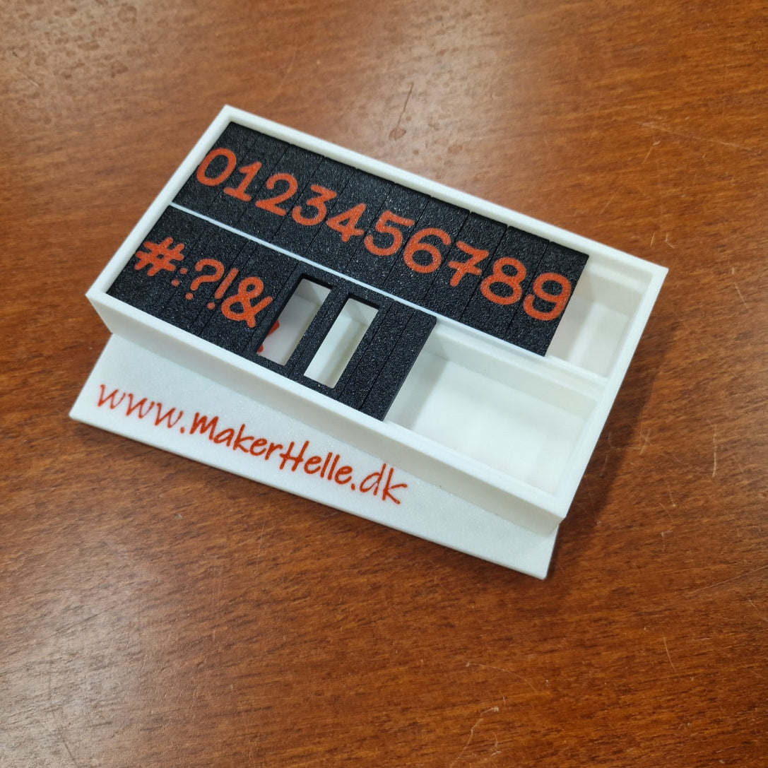 Alfabetstempler SpotOn - Komplet sæt