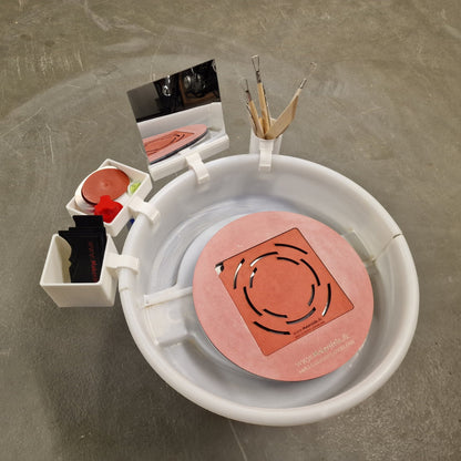 Rib holder for the potters wheel 