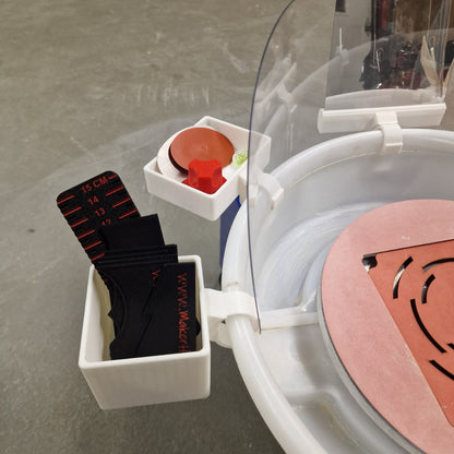 Rib holder for the potters wheel 