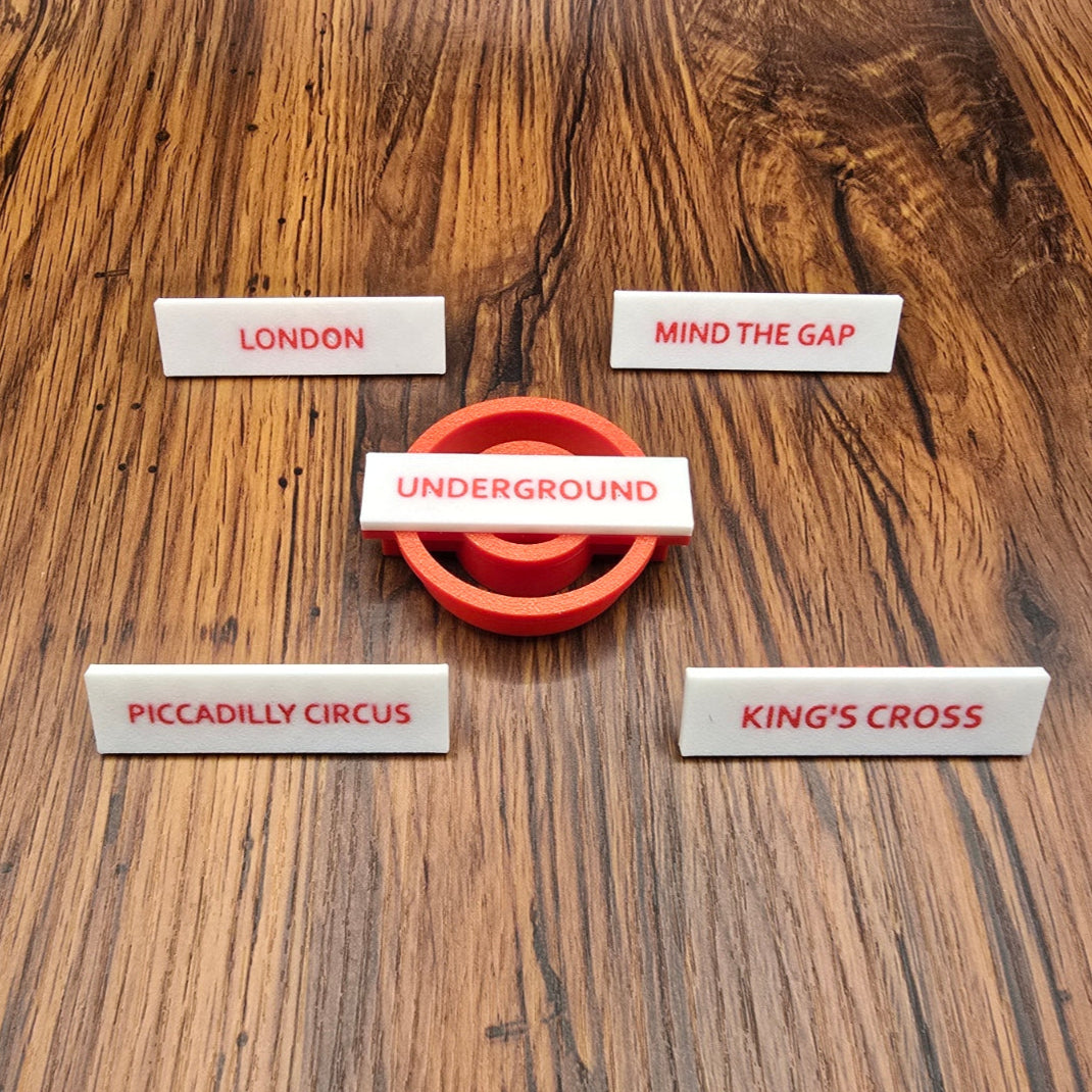 Udstikker med præg - London Underground