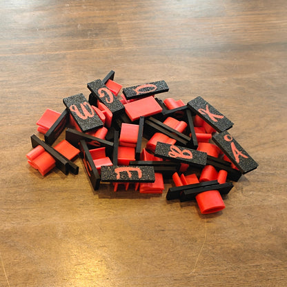 Alphabet stamps PletSkud - Small letters 