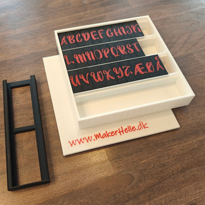 Alphabet stamps PletSkud - Block letters 