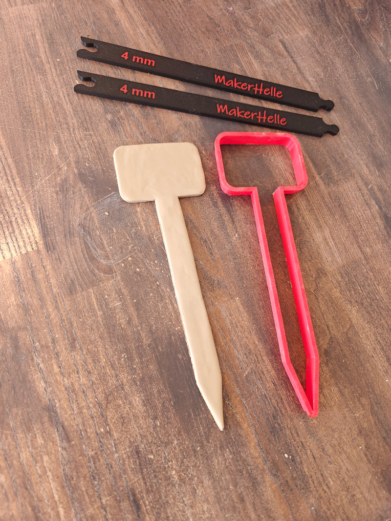 Cutter for ceramics - Square Flower Stick 