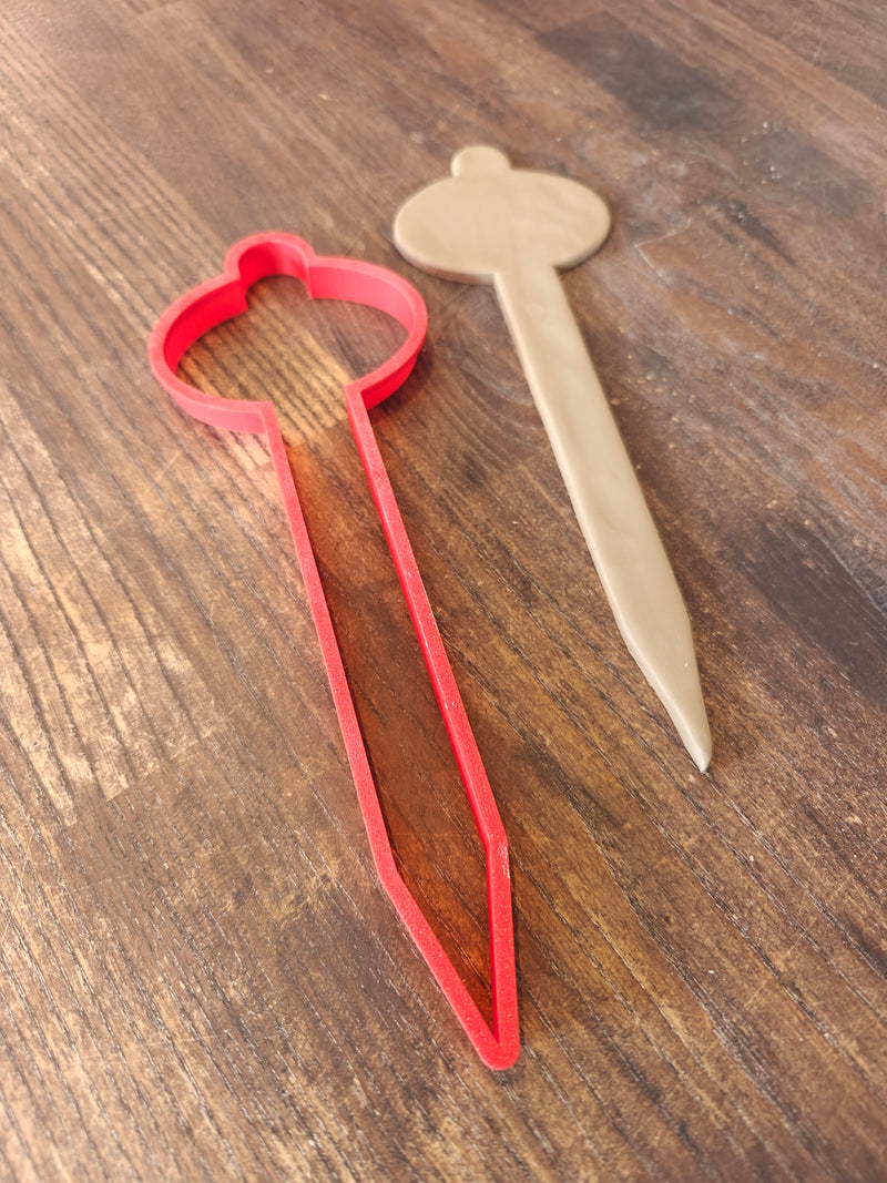 Cutter for ceramics - Flower Stick Oval 2 