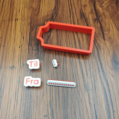 Til og Fra kort – stempelsæt