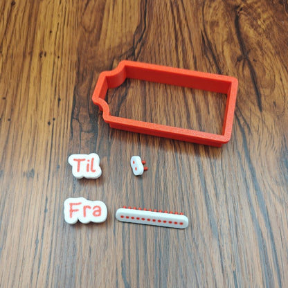 Til og Fra kort – stempelsæt