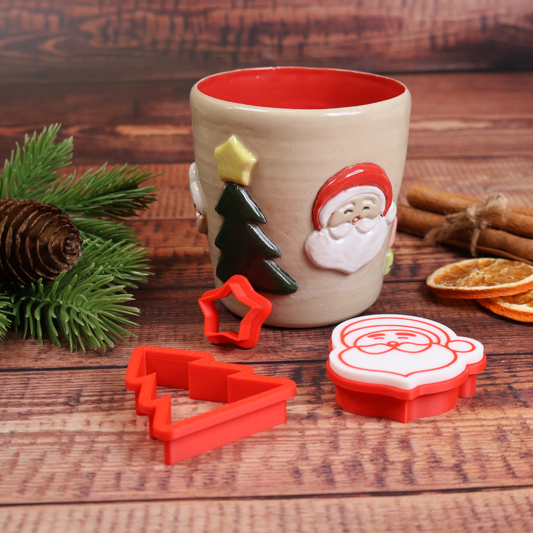 Keramik basis udstikker - Juletræ 2