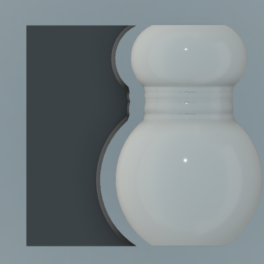 Ceramic Rib - Snowman with Scarf 