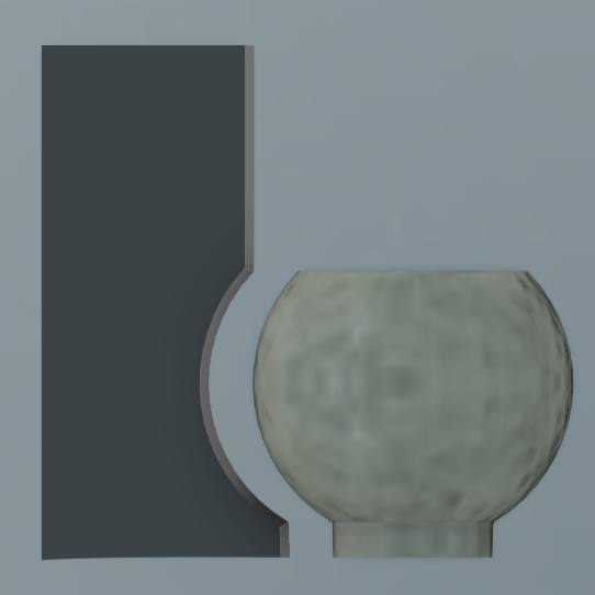 Ceramic Rib - Round Flask 