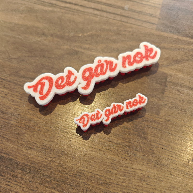 Keramik tekst - Det går nok