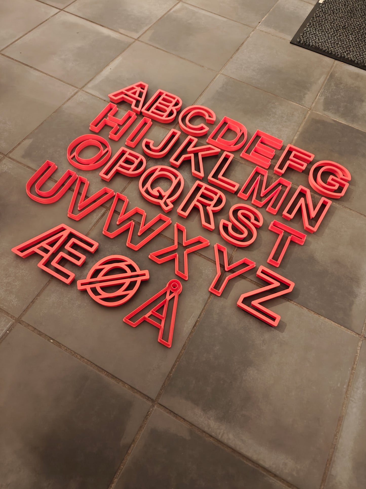 Cutter for ceramics - Alphabet 10 cm 